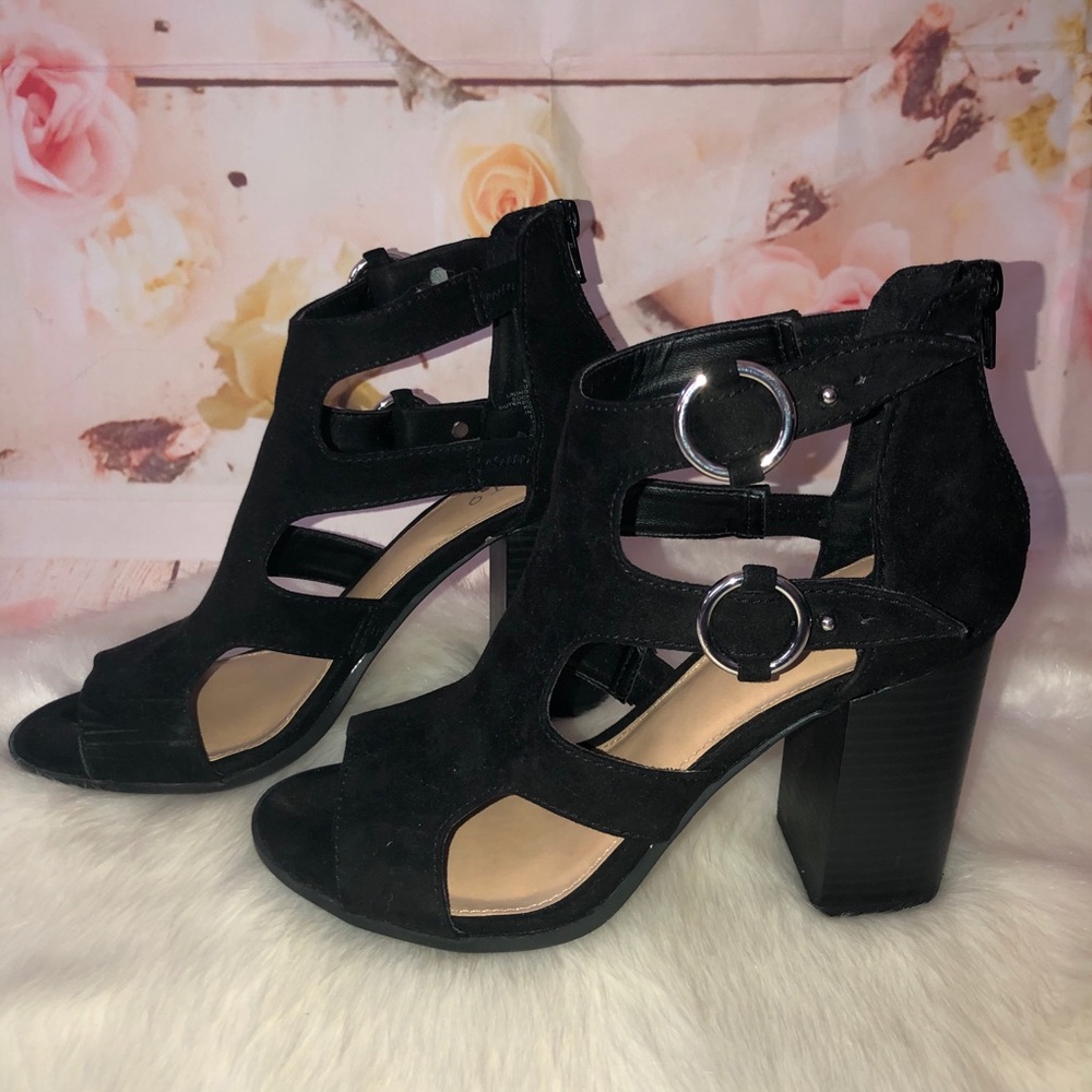 Apt. 9 Black Suede Heels